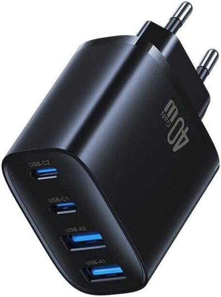 Сетевое зарядное Usams CC330 T70 40W (черный)