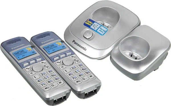 Радиотелефон Panasonic KX-TG2512RUS (база + 2 трубки)
