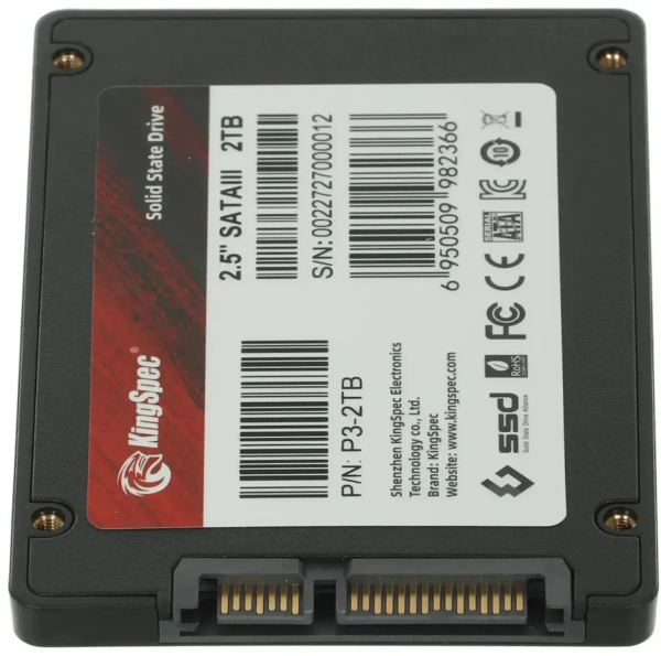 Внутренний SSD-накопитель KingSpec P3 2TB