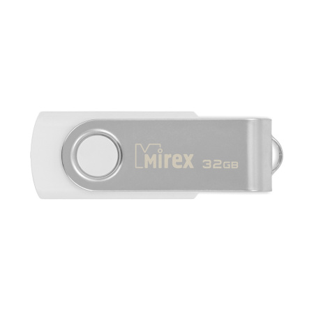 Флешка 32GB USB Flash Mirex SWIVEL (Белый) 13600-FMUSWT32