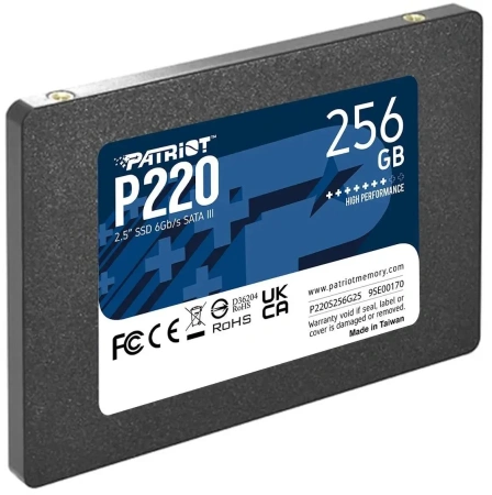 Внутренний SSD-накопитель Patriot P220 256GB P220S256G25