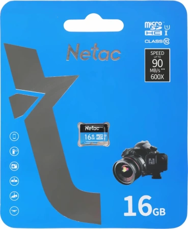 Карта памяти Netac 16GB P500 Standard microSDHC NT02P500STN-016G-S