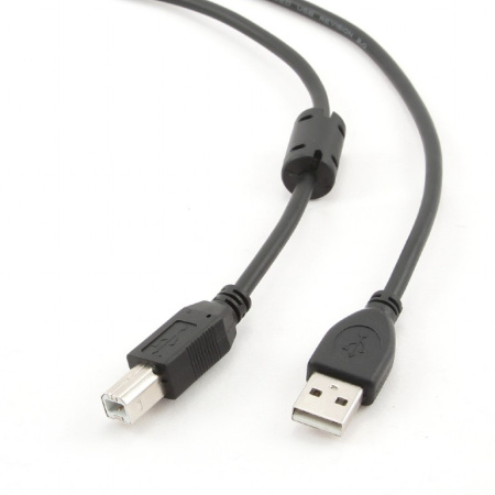 Кабель USB Type-A - Type-B Cablexpert CCF-USB2-AMBM-6 (USB 2.0, 1.8м, черный)
