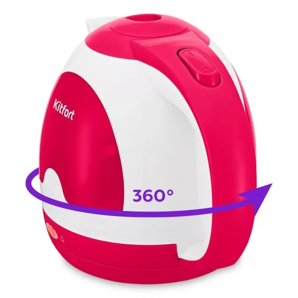 Чайник Kitfort KT-6607-1 (бело-малиновый)