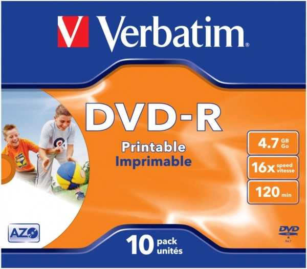 Набор дисков DVD-R Verbatim 4.7Gb 16x 43521 (10 шт.)