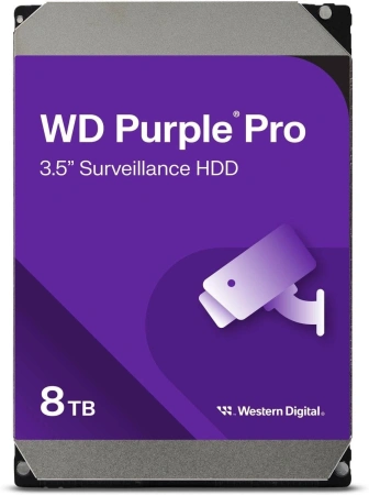 8Tb WD Purple Pro WD8002PURP, 7200rpm, 3.5", SATA III, 256Mb