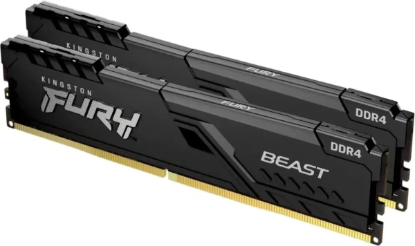Оперативная память Kingston 16GB FURY Beast DDR4 KF432C16BBK2/16WP (3200МГц, XMP)
