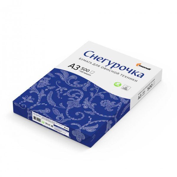Бумага Снегурочка A4, 500л, класс С (5 пачек в коробке)