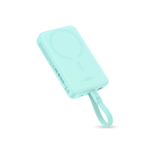 Внешний аккумулятор Baseus Magnetic Fast Charge Power Bank Type-C Edition 30W 10000mAh (мятный)