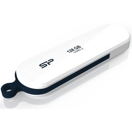 Флешка Flash Silicon-Power Blaze B32 128GB USB 3.2 SP128GBUF3B32V1W (белый)