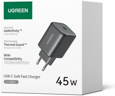Сетевое зарядное Ugreen X524 65052 (черный)