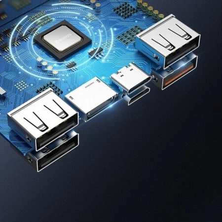 Внешний аккумулятор Baseus Amblight Digital Display 65W 30000mAh (белый)