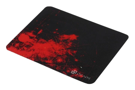 Коврик для компьютерной мыши Oklick OK-F0252 (200х250мм, черный/красный)