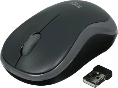 Мышь Logitech M185 (черный/серый)