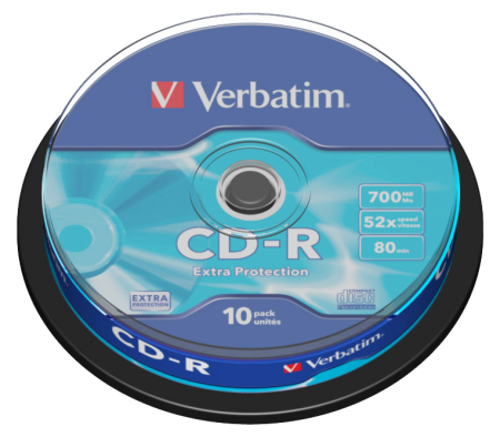Набор дисков CD-R Verbatim Extra Protection 700Mb 52x (10 шт)