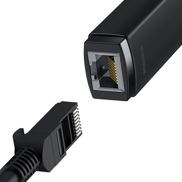 Сетевой адаптер Baseus Lite USB Type-C - RJ45 WKQX000201 (черный)
