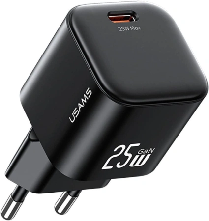 Сетевое зарядное Usams CC289 25W GaN (черный)