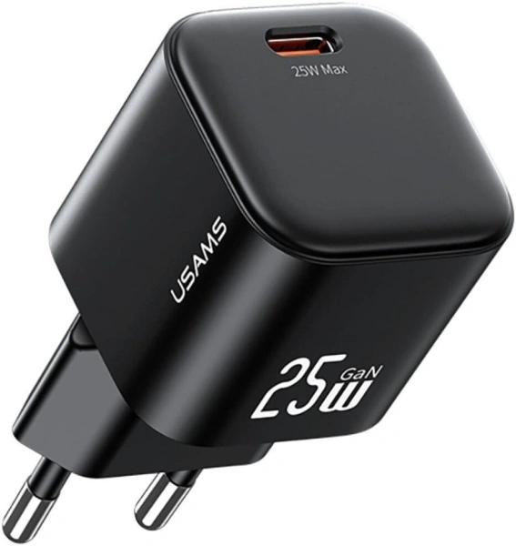 Сетевое зарядное Usams CC289 25W GaN (черный)