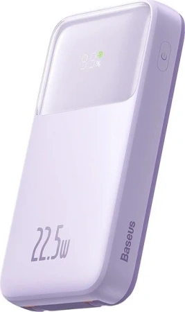 Портативное зарядное устройство Baseus Comet Series Dual-Cable Digital Display Fast Charge 20000mAh PPMD20 (сиреневый)