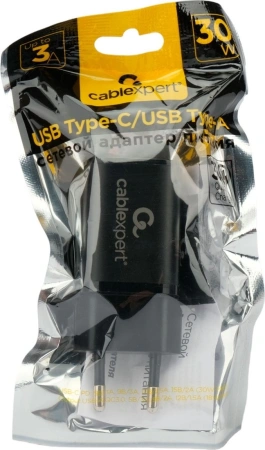 Сетевое зарядное Cablexpert MP3A-PC-43 (черный)
