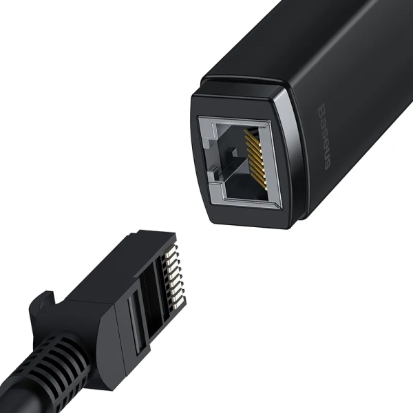 Сетевой адаптер Baseus Lite USB-A - RJ45 WKQX000001 (черный)