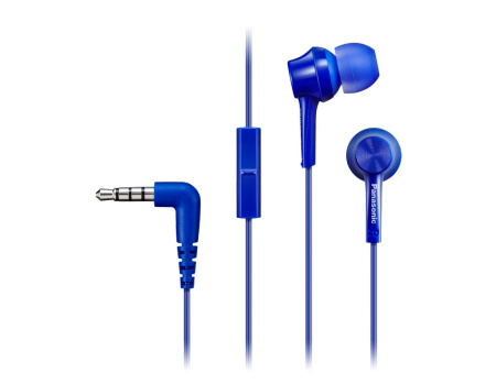 Наушники с микрофоном Panasonic RP-TCM115GCA (Синий)
