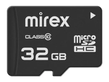 Карта памяти Mirex 32GB microSDHC 13613-AD10SD32 (с адаптером)