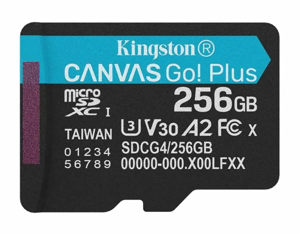 Карта памяти Kingston 256GB Canvas Go! Plus microSDXC SDCG4/256GB (с адаптером)