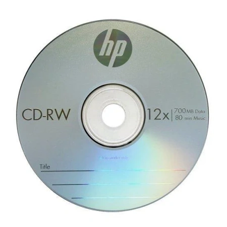 Набор дисков CD-RW HP 700Mb 12x 69313 (25 шт)