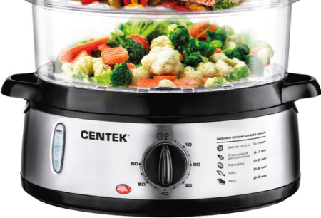 Пароварка Centek CT-1457 (серебристый)