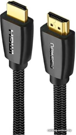 Кабель HDMI UGREEN HD118 High-End 4K@60Hz, V2.0 нейлоновая оплетка 1.5м черный 40409