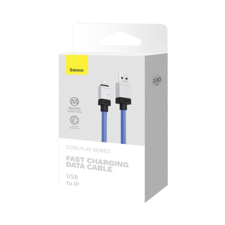 Кабель USB Type-A - Lightning Baseus CoolPlay Fast Charging CAKW000403 (USB 2.0, 1м, синий)