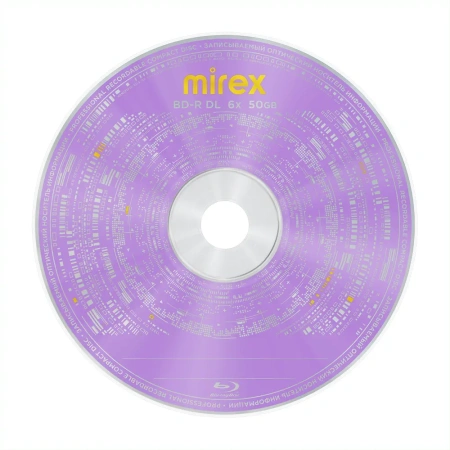Диск BD-R Mirex Dual Layer 50Gb 6х (1 шт, двухслойный)