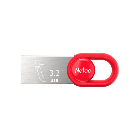 Флешка 128GB USB 3.2 FlashDrive Netac UM2, красная