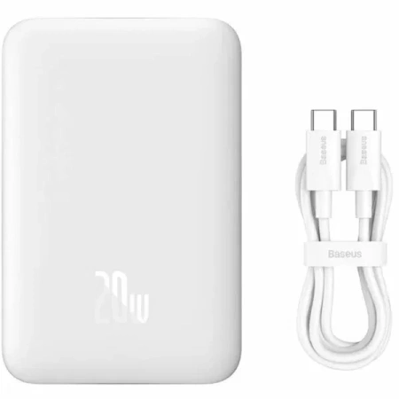 Внешний аккумулятор Baseus Magnetic Mini Wireless Fast charging 6000мАч 20Вт PPCXM06 (белый)