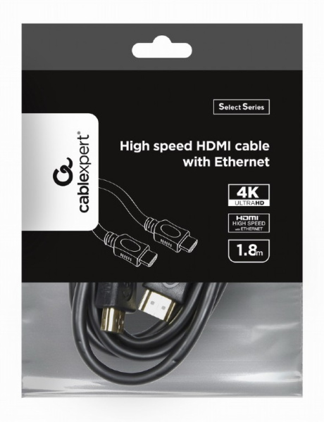 Кабель HDMI Cablexpert CC-HDMI4L-6 (1.8м, черный)