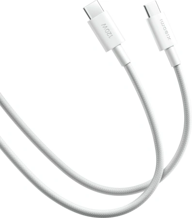 Кабель Xiaomi USB-C to USB-C (120W, 2m, белый)