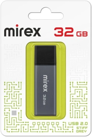 Флешка Mirex Stiff Gray 32GB USB 2.0 13600-FMUSTG32