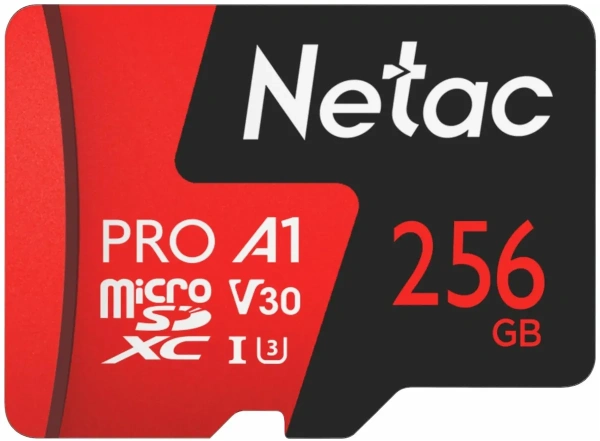 Карта памяти Netac 256GB P500 Extreme Pro microSDXC NT02P500PRO-256G-S