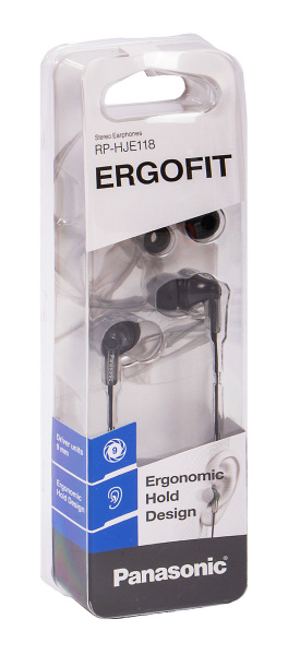 Наушники Panasonic RP-HJE118GUK (Чёрный)