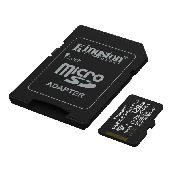 Карта памяти Kingston 128GB Canvas Select Plus microSDXC SDCS3/128GB