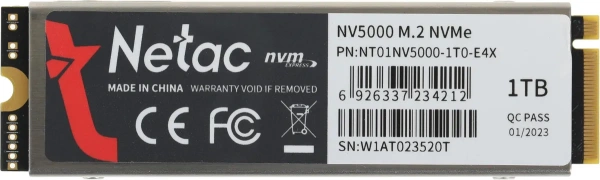 Внутренний SSD-накопитель NETAC NV5000 1TB NT01NV5000-1T0-E4X