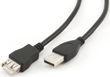Удлинитель USB Type-A Cablexpert CCP-USB2-AMAF-6 (USB 2.0, AM-AF, 1.8м, черный)