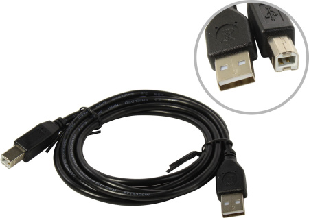 Кабель USB Type-A - Type-B Cablexpert CCP-USB2-AMBM-6 (USB 2.0, 1.8м, черный)