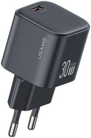 Сетевое зарядное Usams CC262 30W GaN (черный)
