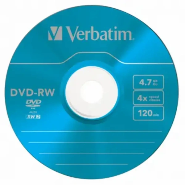 Набор дисков DVD-RW Verbatim 4.7Gb 4x (5 шт)