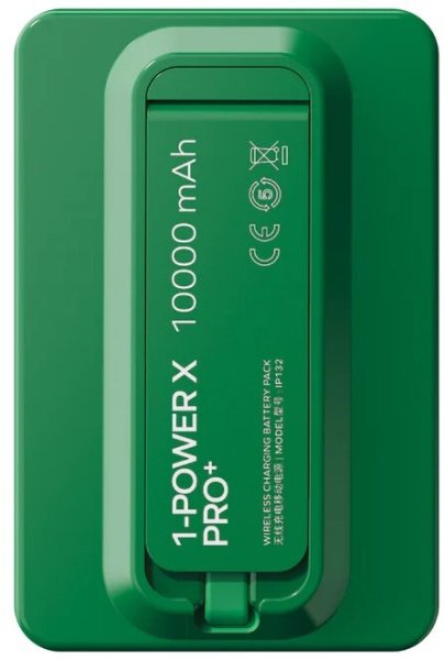 Портативное зарядное устройство Momax 1-Power X Pro+ Magnetic IP132 10000mAh (Type-C, 20W, зеленый)