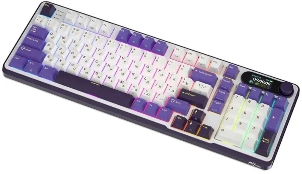 Клавиатура Royal Kludge RK-S98 RGB Blackberry (RK Chartreuse)