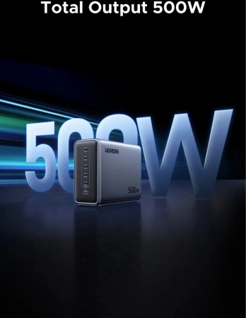 Сетевое зарядное Ugreen Nexode 500W X759 55550B
