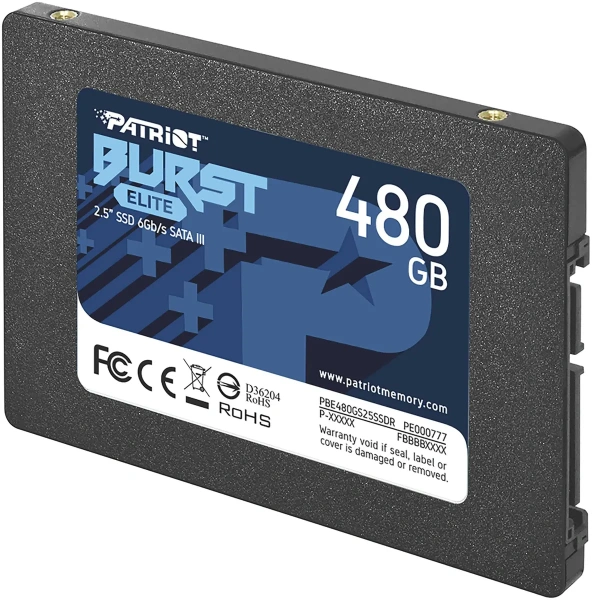 Внутренний SSD-накопитель Patriot Burst Elite 480GB PBE480GS25SSDR